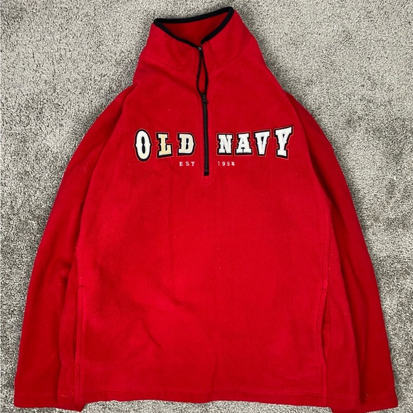 Old Navy Other - Y2k red old navy quarter zip‎
